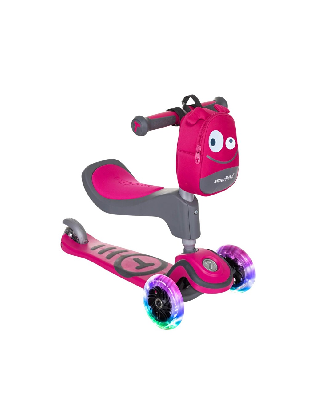 T1 3’ü 1 Arada Oturaklı ve Çantalı Çocuk Scooterı (15 Ay - 5 Yaş) 92981-1