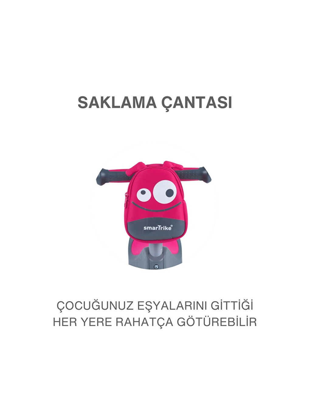 T1 3’ü 1 Arada Oturaklı ve Çantalı Çocuk Scooterı (15 Ay - 5 Yaş) 92981-5