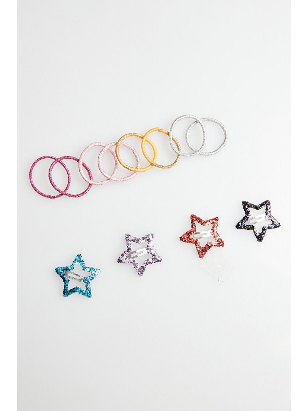 Karışık Yıldız Figürlü 6 Lı Kız Çocuk Toka