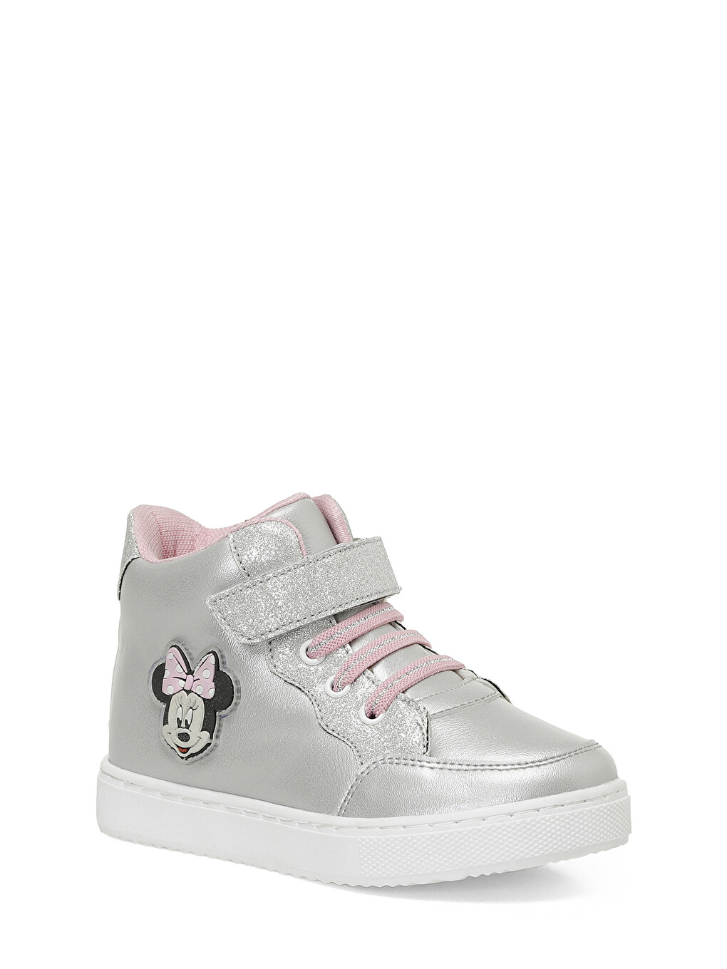 Gri Masda.p4pr Gümüş Kız Çocuk High Sneaker-1