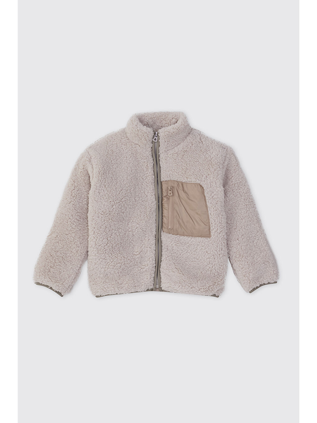 Bej Erkek Çocuk Pelüş Taş Ceket-2