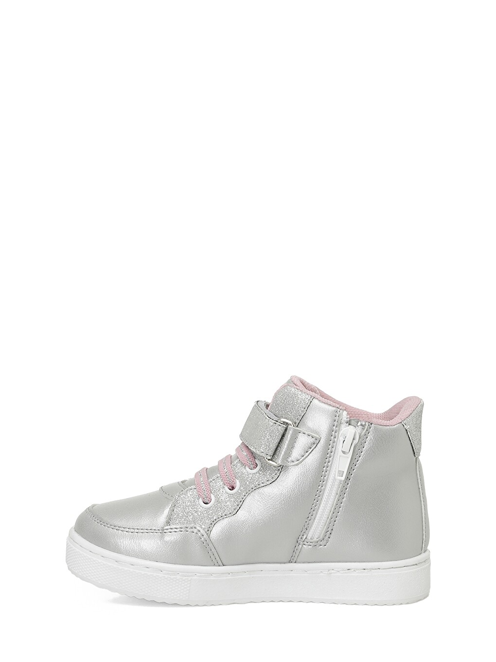 Gri Masda.p4pr Gümüş Kız Çocuk High Sneaker-2