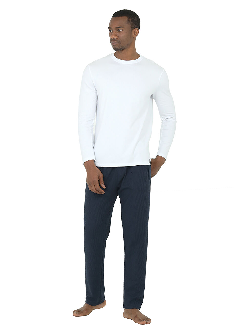 Lacivert Waffle 5' li Rob Set LACİVERT-1