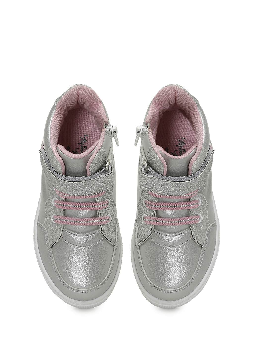 Gri Masda.p4pr Gümüş Kız Çocuk High Sneaker-3