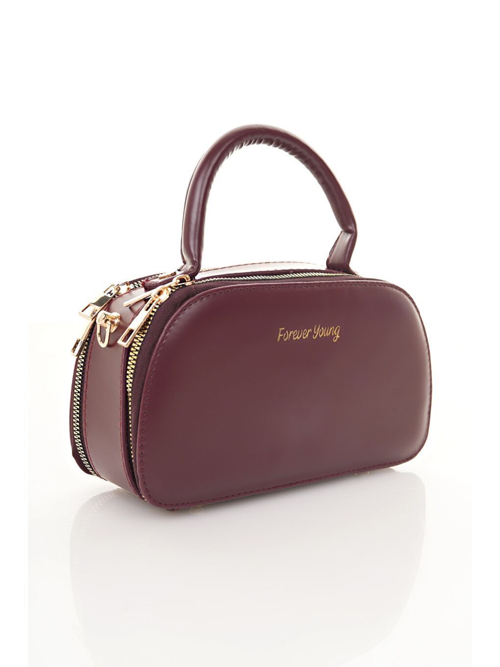 Bordo ARNELA Kadın Çift Bölmeli El ve Omuz Çantası-1