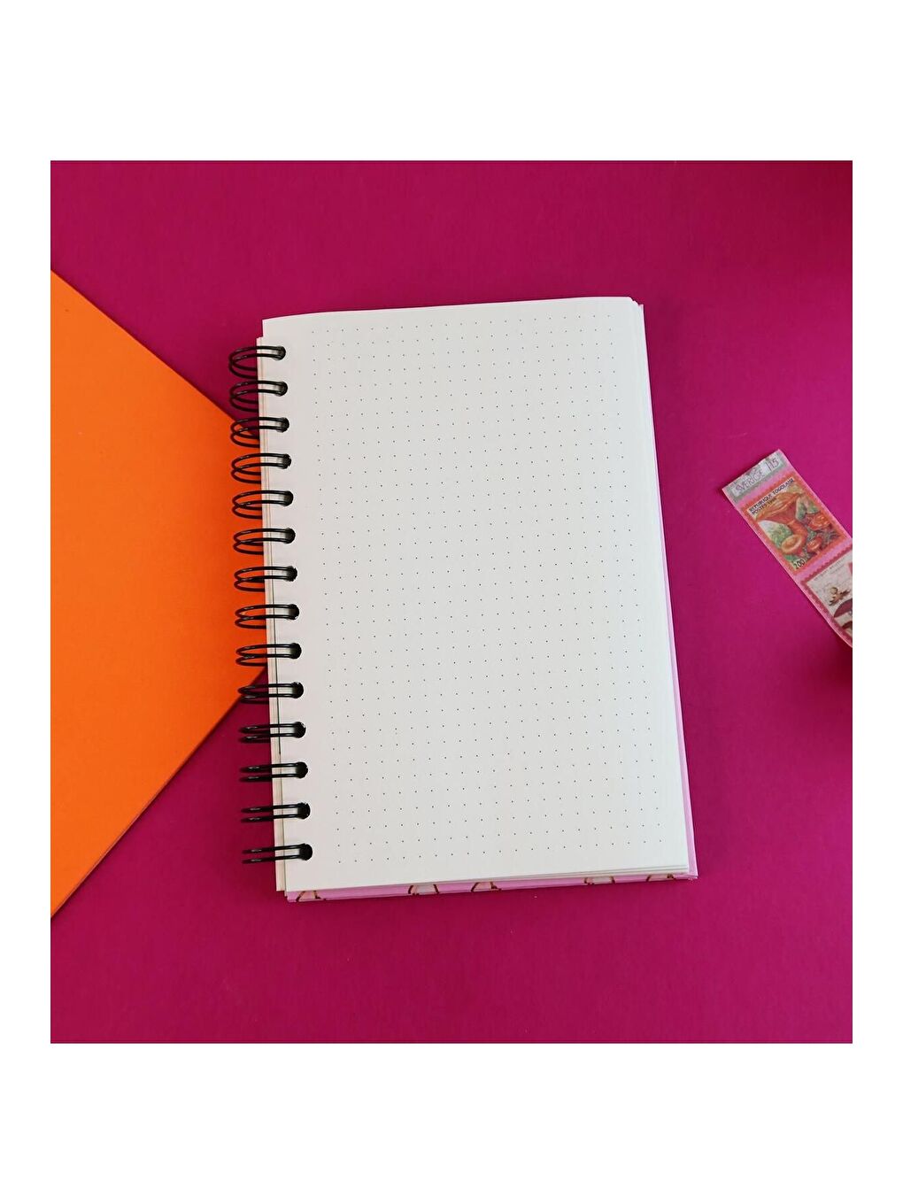 Özel Tasarım Spiralli 15 21 cm Dot Defter  Eskiz Defteri  Doodle Book   2 SAYFA STICKER HEDİYELİ-1
