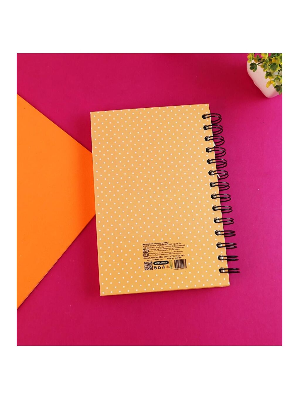 Özel Tasarım Spiralli 15 21 cm Dot Defter  Eskiz Defteri  Doodle Book   2 SAYFA STICKER HEDİYELİ-4