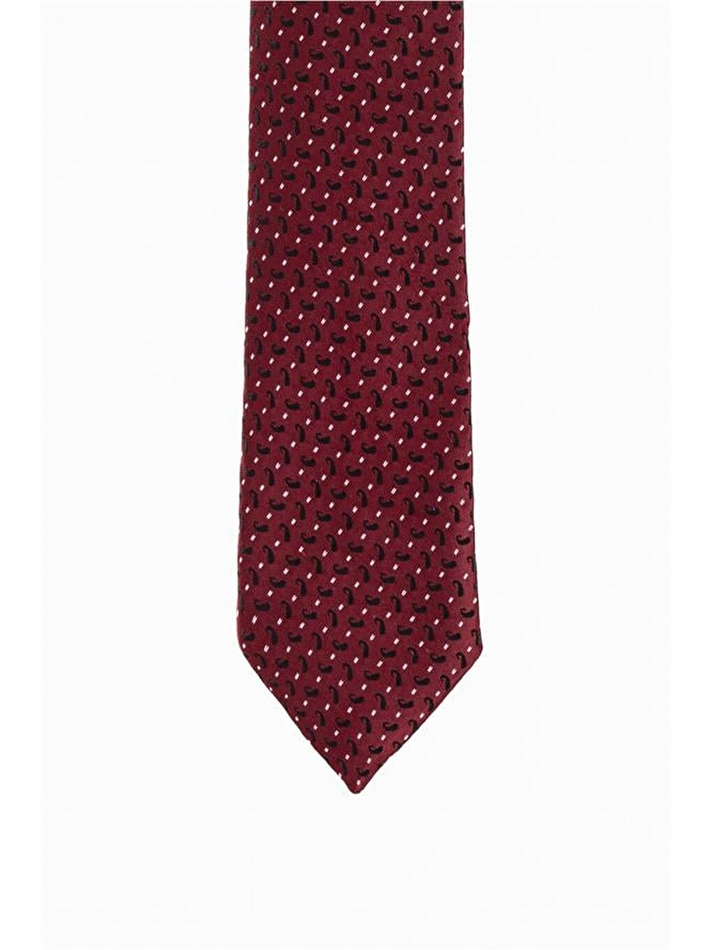 Açık Bordo Baskılı Kravat-1