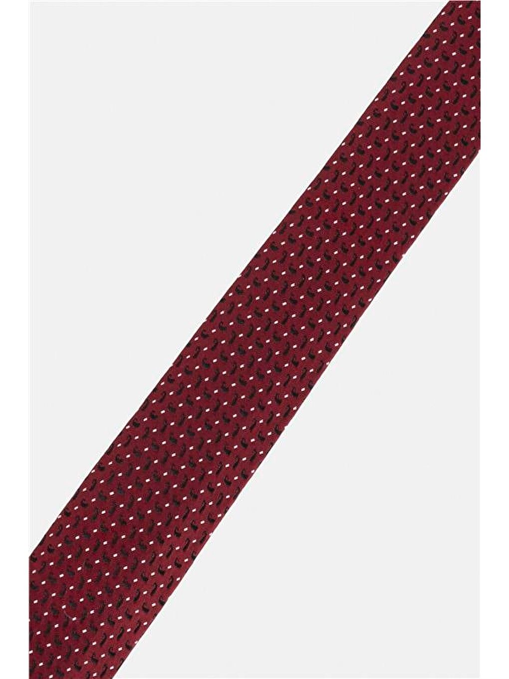 Açık Bordo Baskılı Kravat-2
