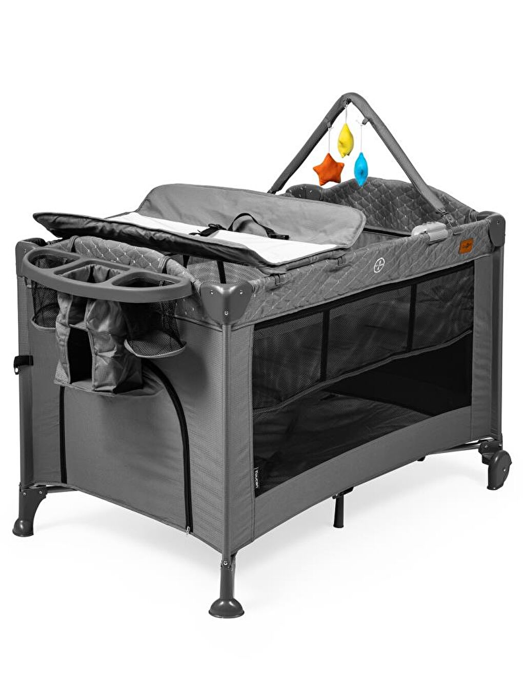 Toucan 70x110 cm Anne Yanı Oyun Parkı - Gri-4