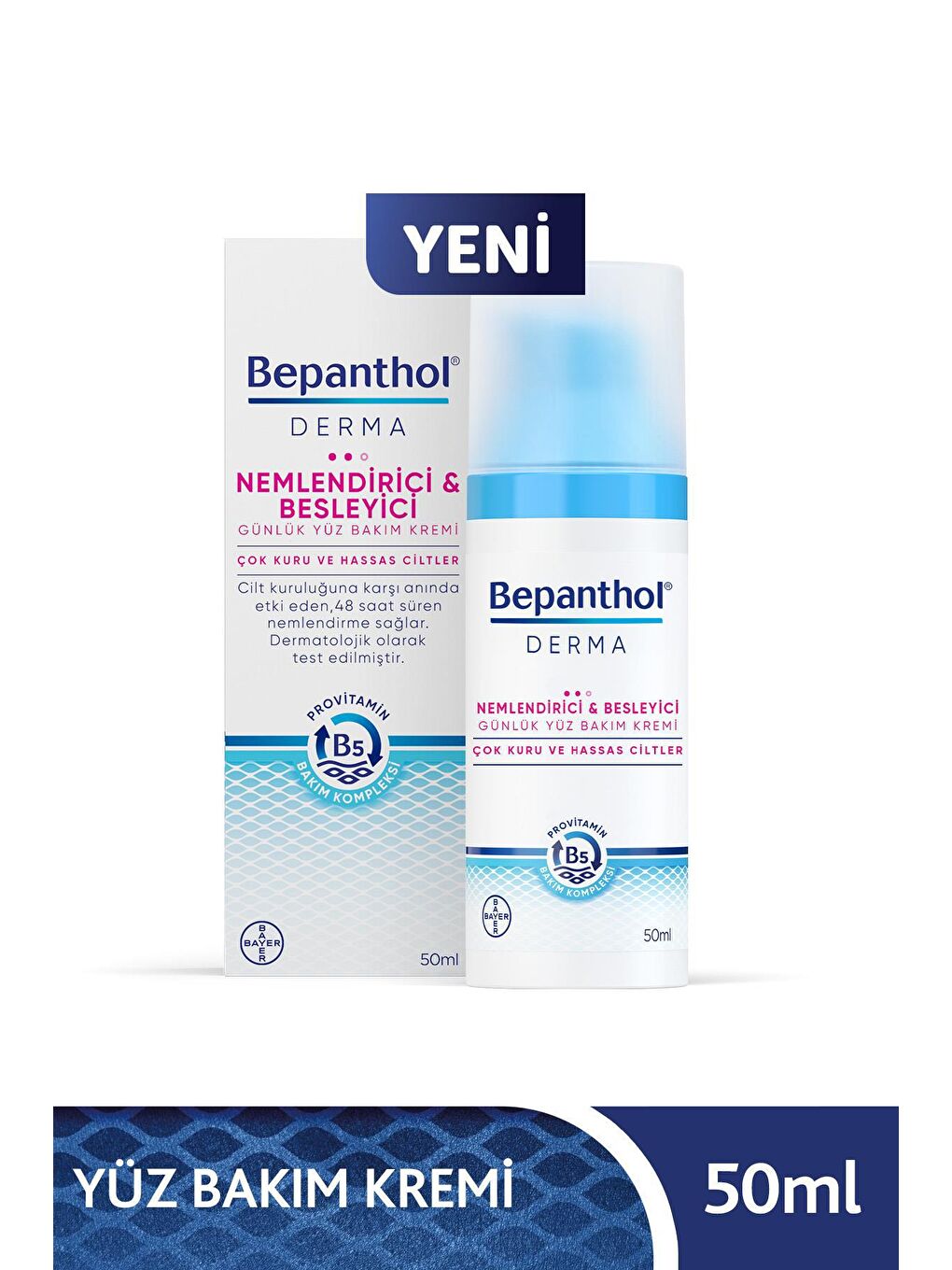 Bepanthol Şeffaf Derma Günlük Yüz Bakım Kremi + 3 Adet Derma SPF 25 Yüz Bakım Kremi 5ml Hediyeli - 1