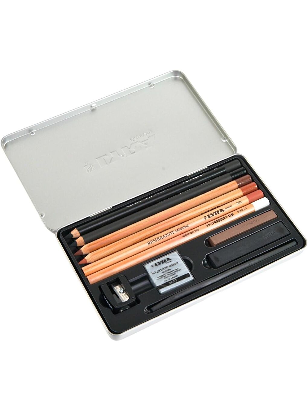 Rembrandt Sketching Metal Kutu Çizim Seti 11 Parça (L2051110)-1