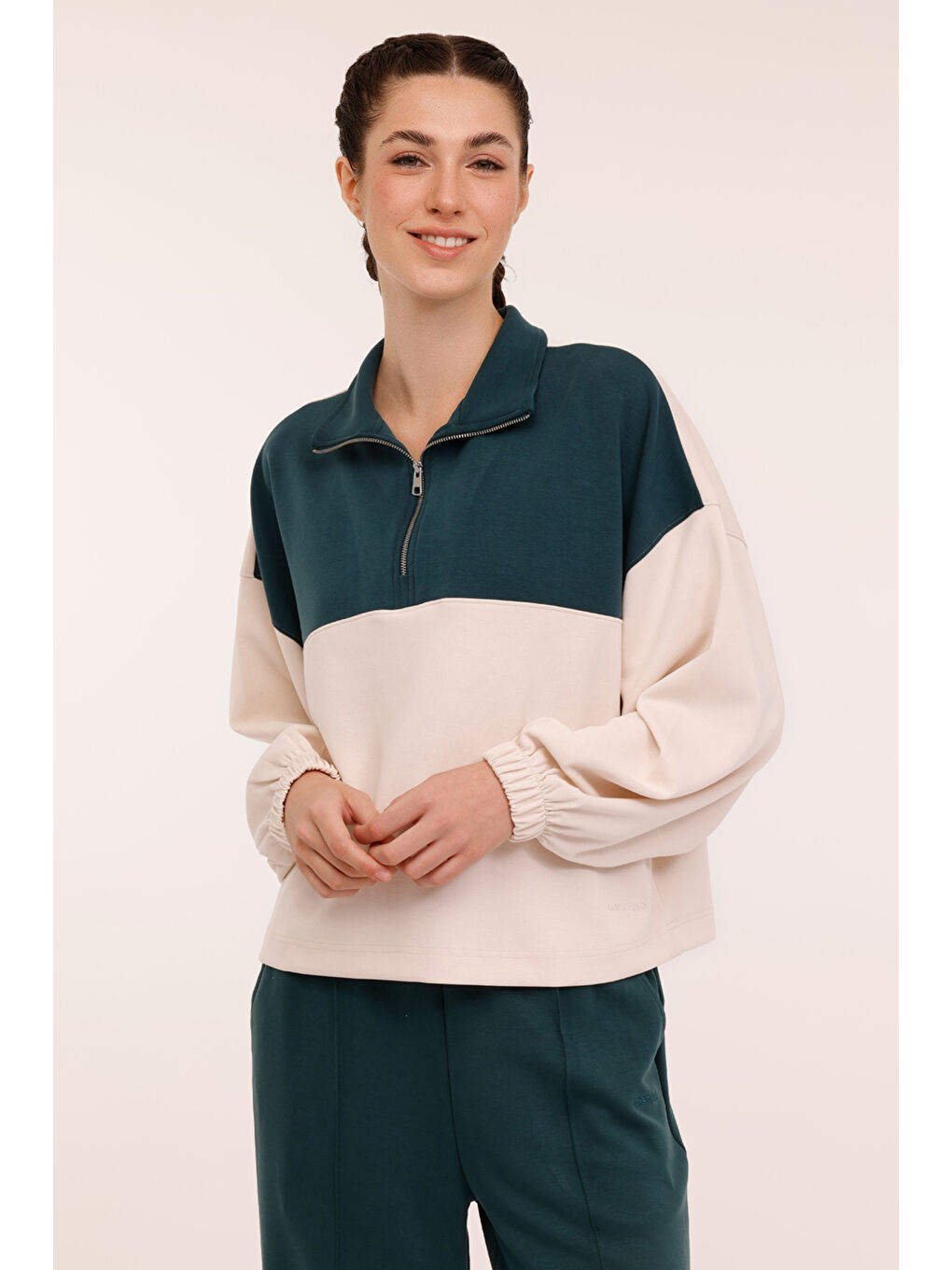 Mor WL CADYNA 16KT02 4PR Yeşil Kadın Sweatshirt