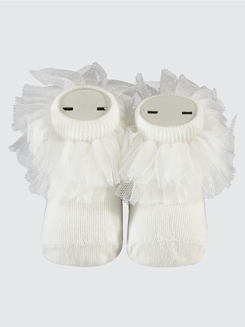 Baby Kız Bebek Çorap 0-24 Ay Ekru