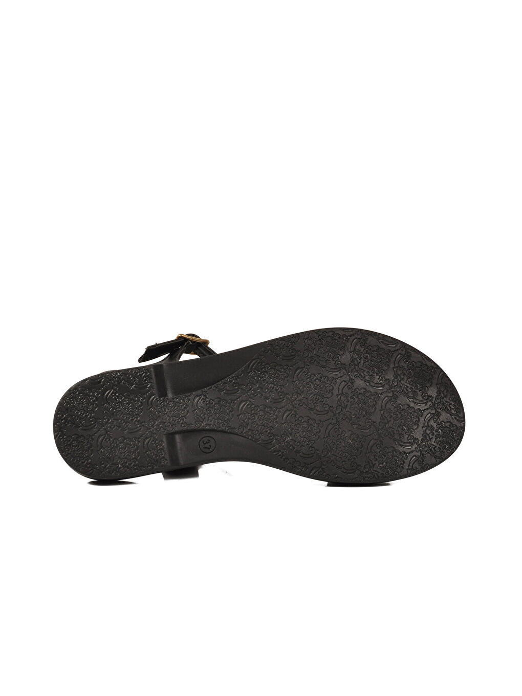 Siyah Kadın Tabanı Yumuşak Hafif Sandalet 35442 Z-4