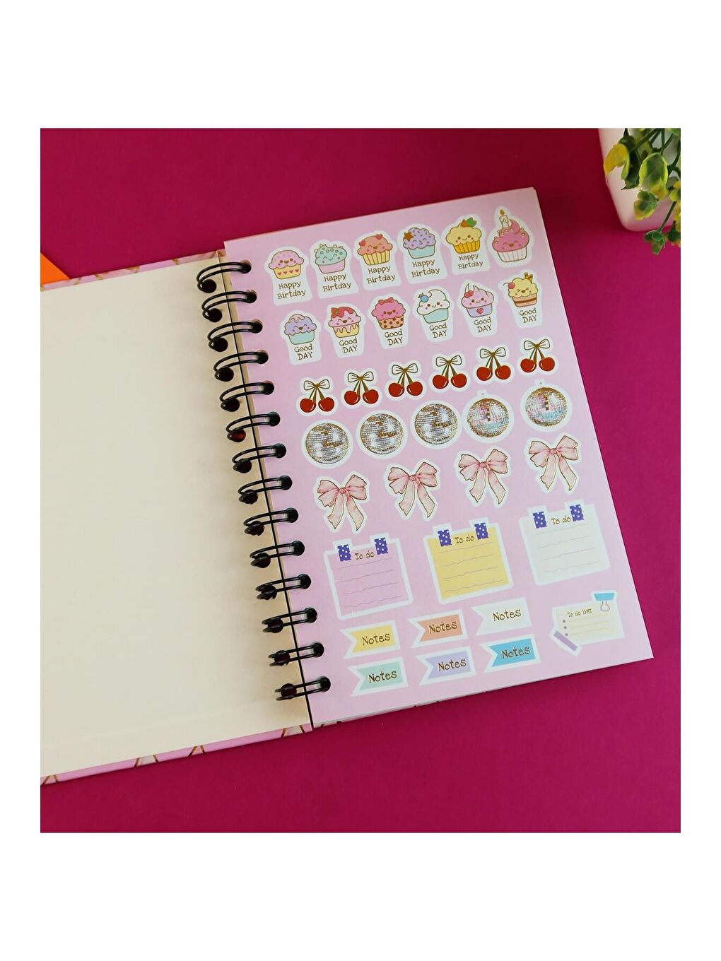 Özel Tasarım Spiralli 15 21 cm Dot Defter  Eskiz Defteri  Doodle Book   2 SAYFA STICKER HEDİYELİ-1