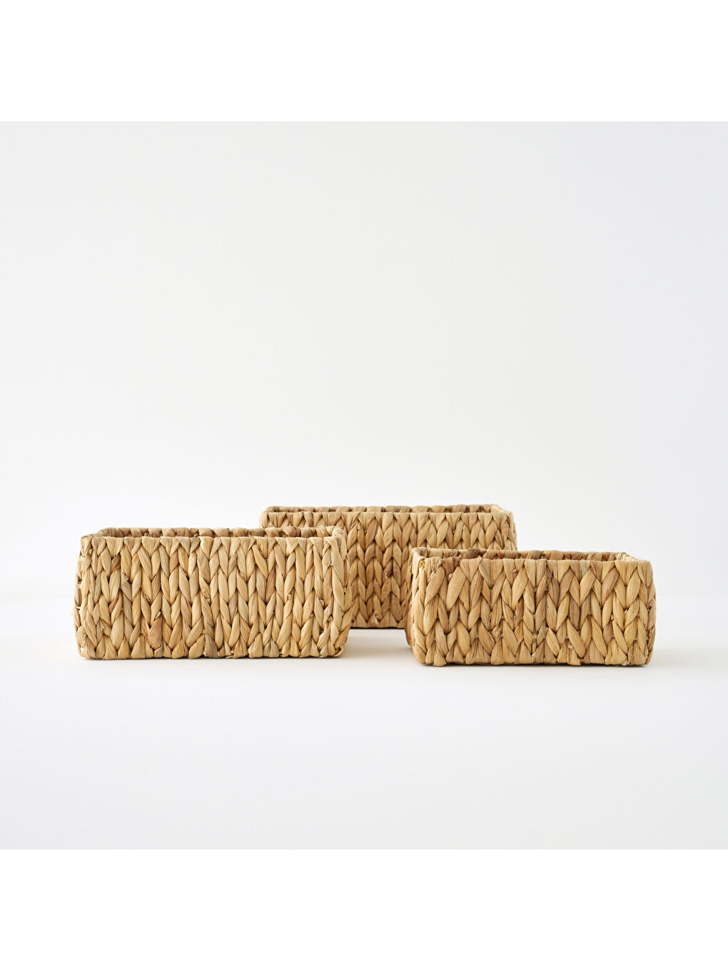 Bej Luna Dikdörtgen Sepet Naturel (35x25x16 cm)-1