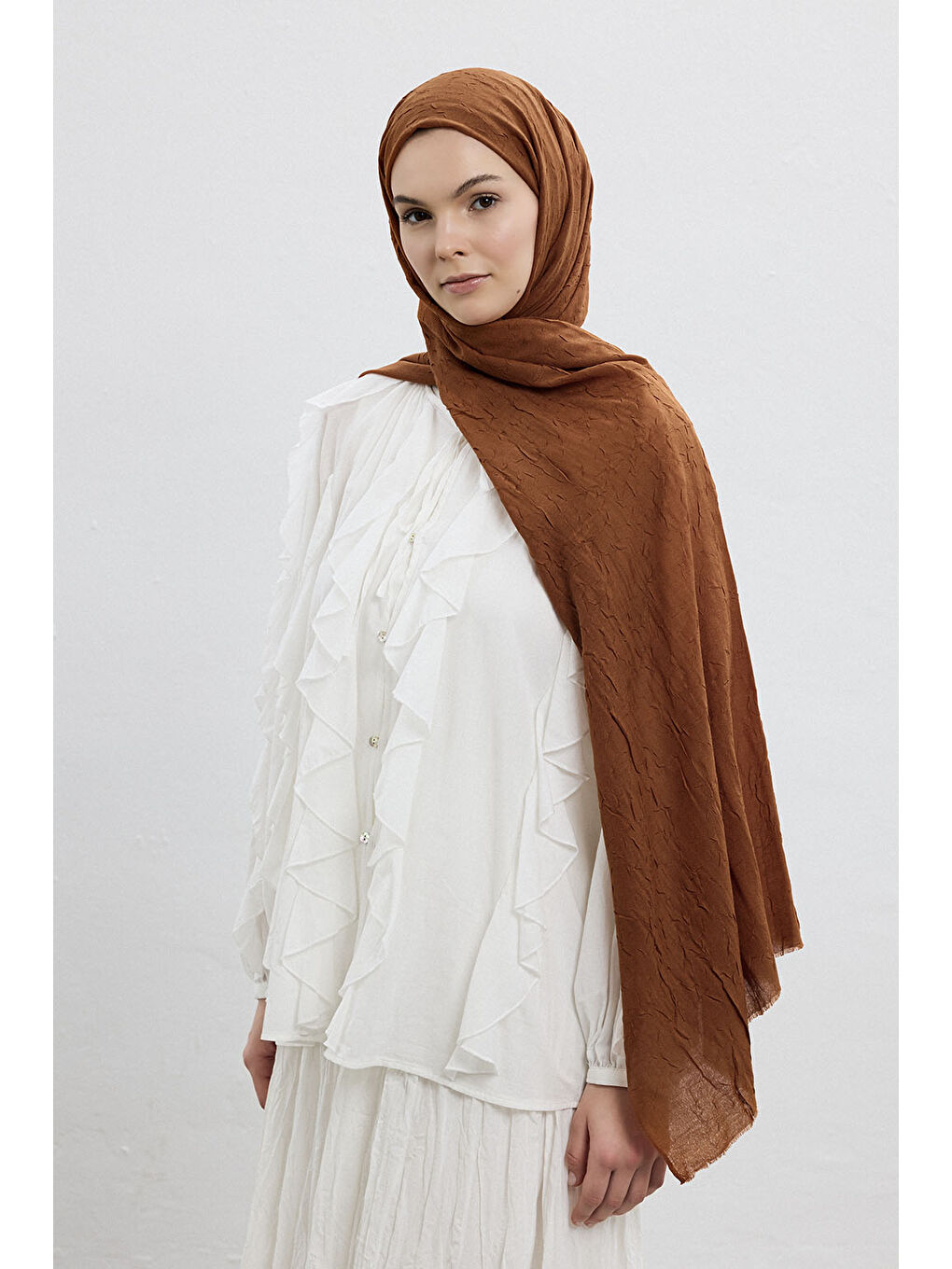 Bej Bambu Şal Badem-3