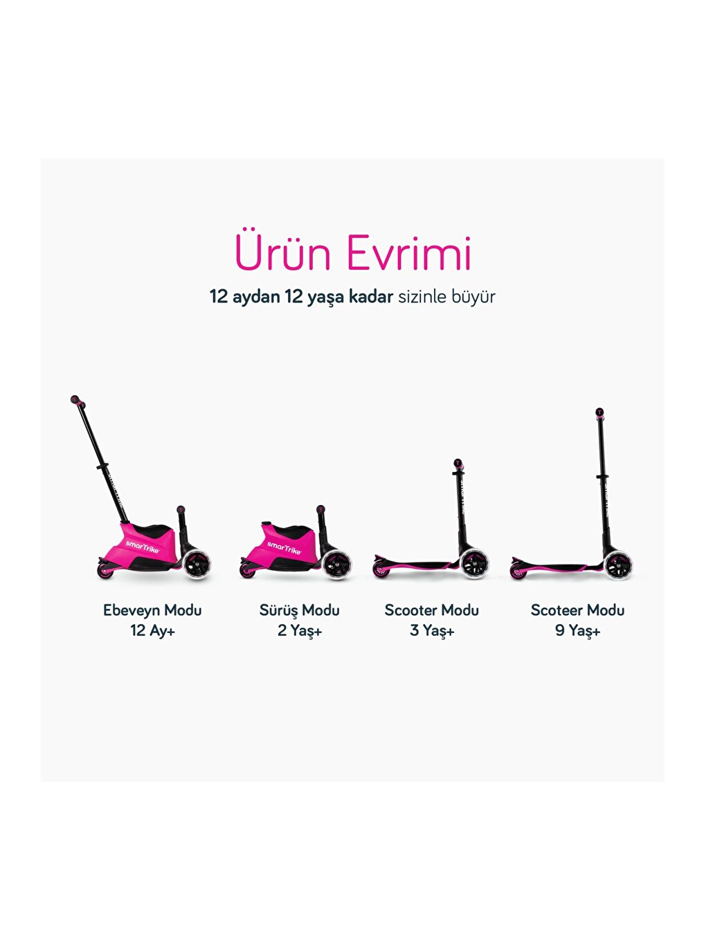 Xtend Büyüyebilen Ride On Scooter (12 Ay - 12 Yaş)-7