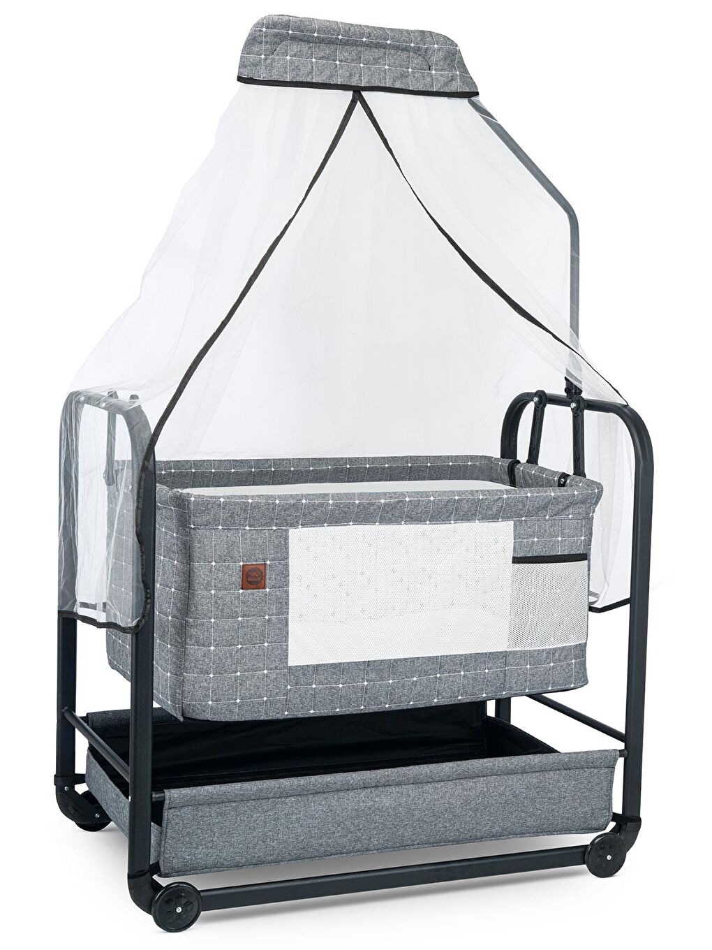 Elegance Cibinlikli Anne Yanı Sallanır Beşik - Gri Standart