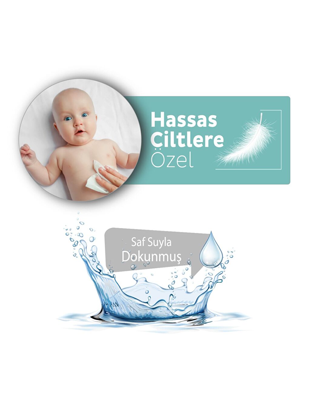 XL Beyaz Sabun Kokulu Bebek Vücut Temizleme Havlusu 6x50 (300 Yaprak)-2