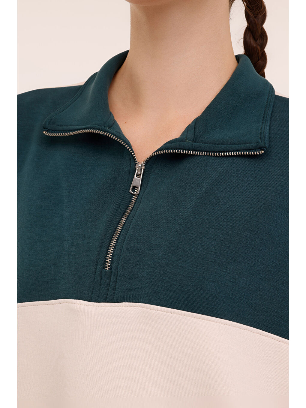 Mor WL CADYNA 16KT02 4PR Yeşil Kadın Sweatshirt-3