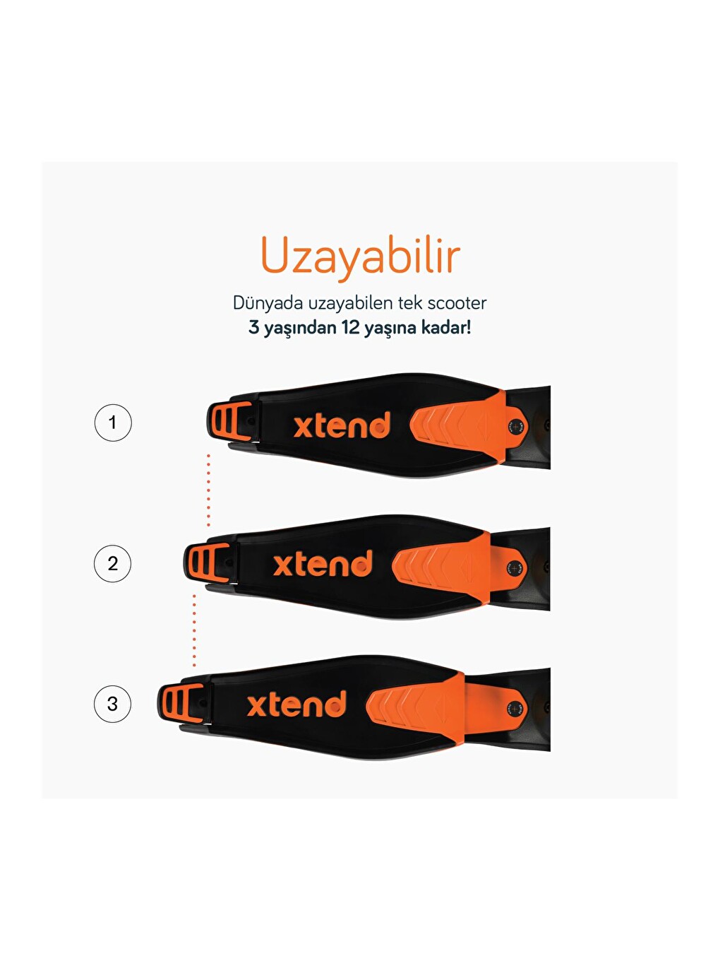 Xtend Büyüyebilen Ride On Scooter (12 Ay - 12 Yaş)-5