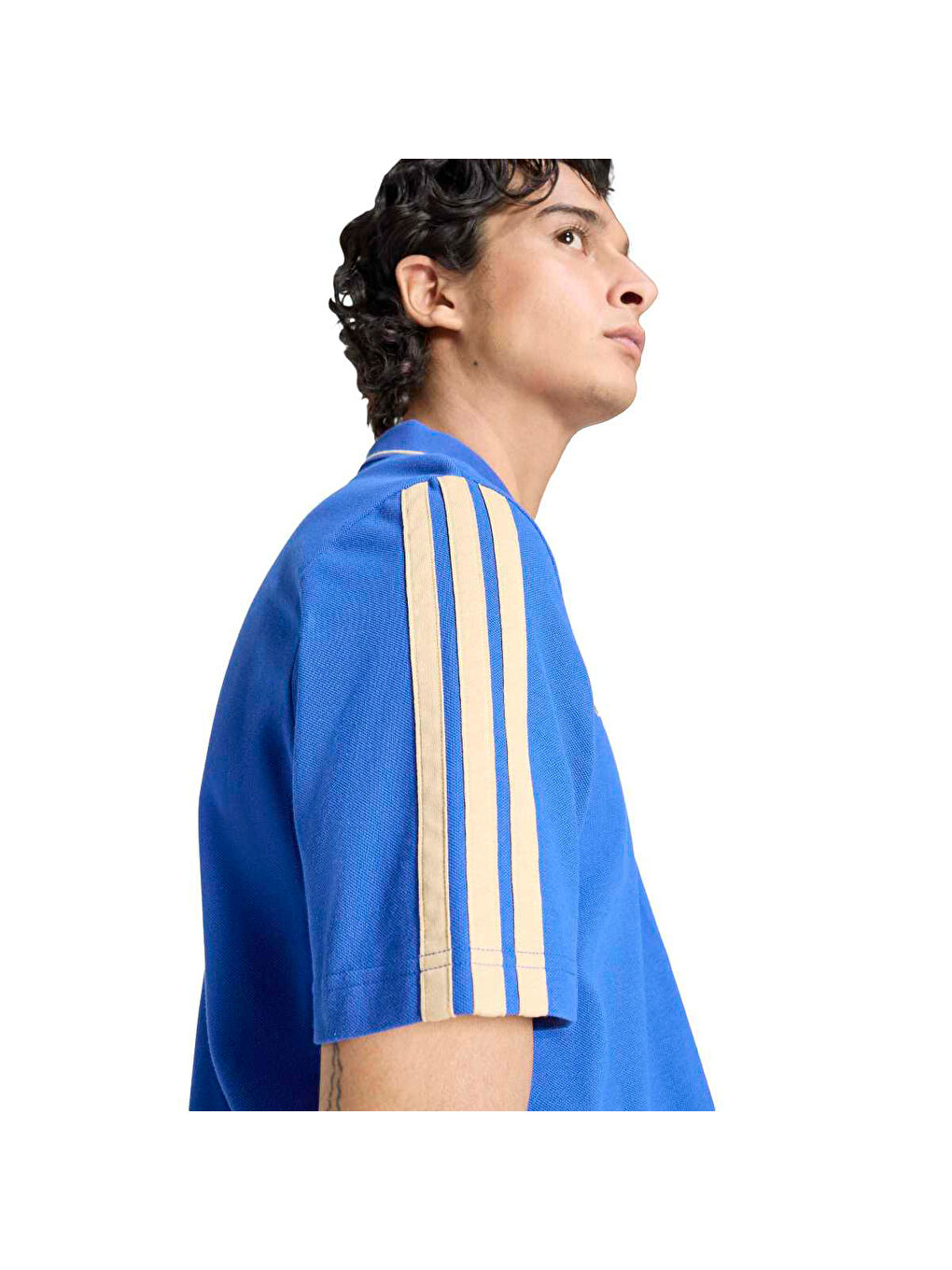 İtalya DNA Erkek Mavi Polo Yaka Tişört-1