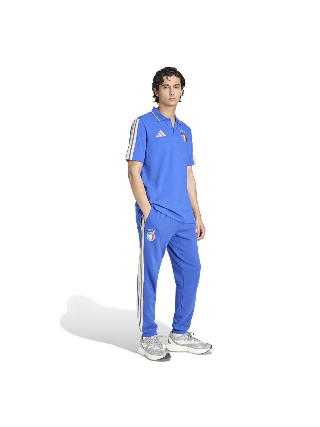 İtalya DNA Erkek Mavi Polo Yaka Tişört-3