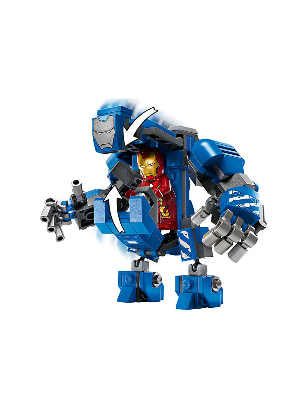 Marvel Iron Man in Laboratuvarı Zırh Salonu 76315-3