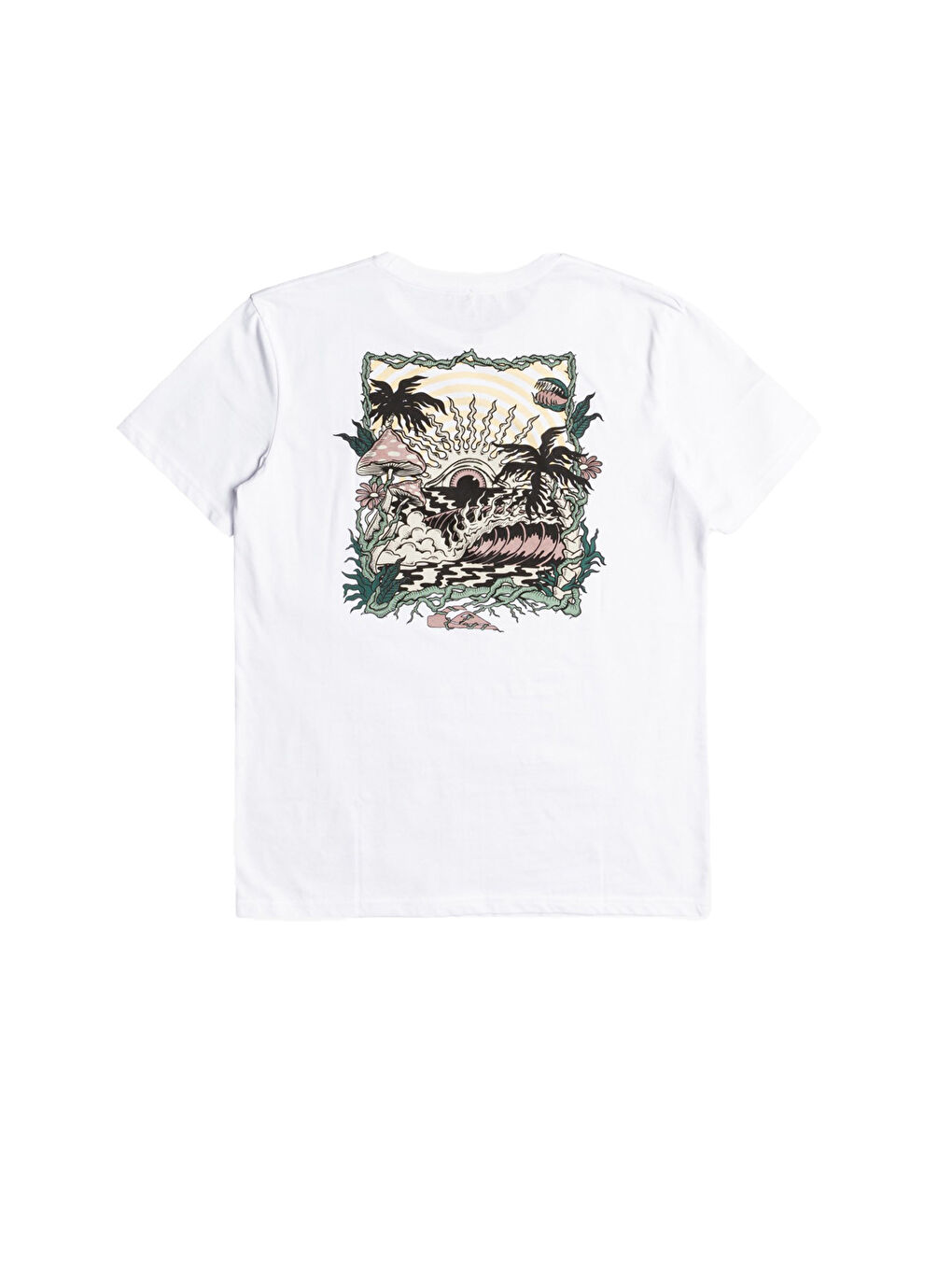 Beyaz Wary Eye Erkek Renkli Tişört-3