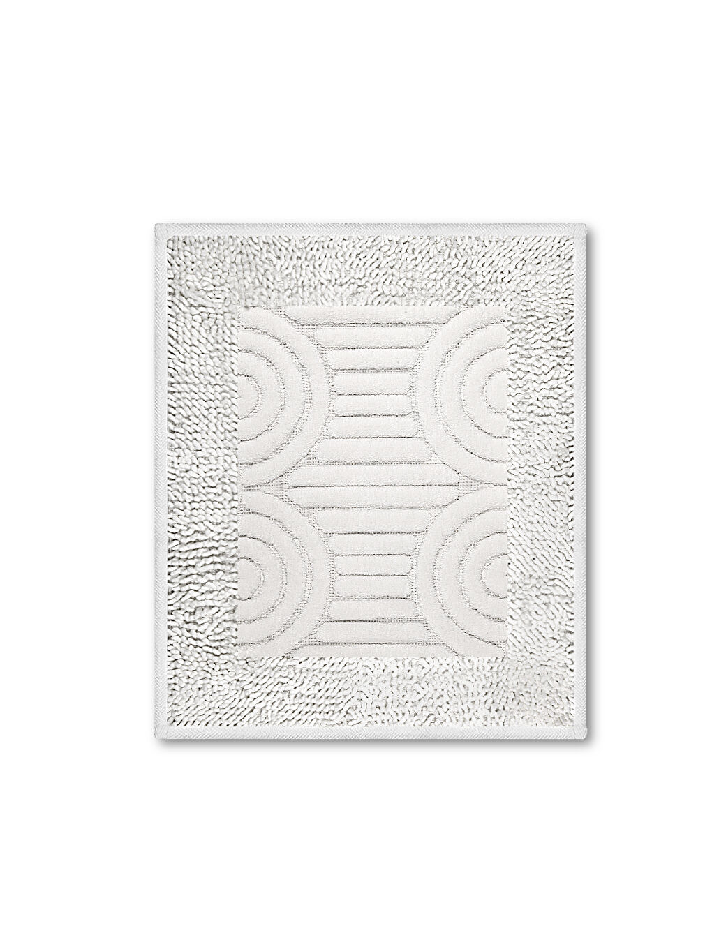 Doğal Pamuklu 2'li Banyo Paspas Seti 60x100+50x60 Cm - Beyaz-2