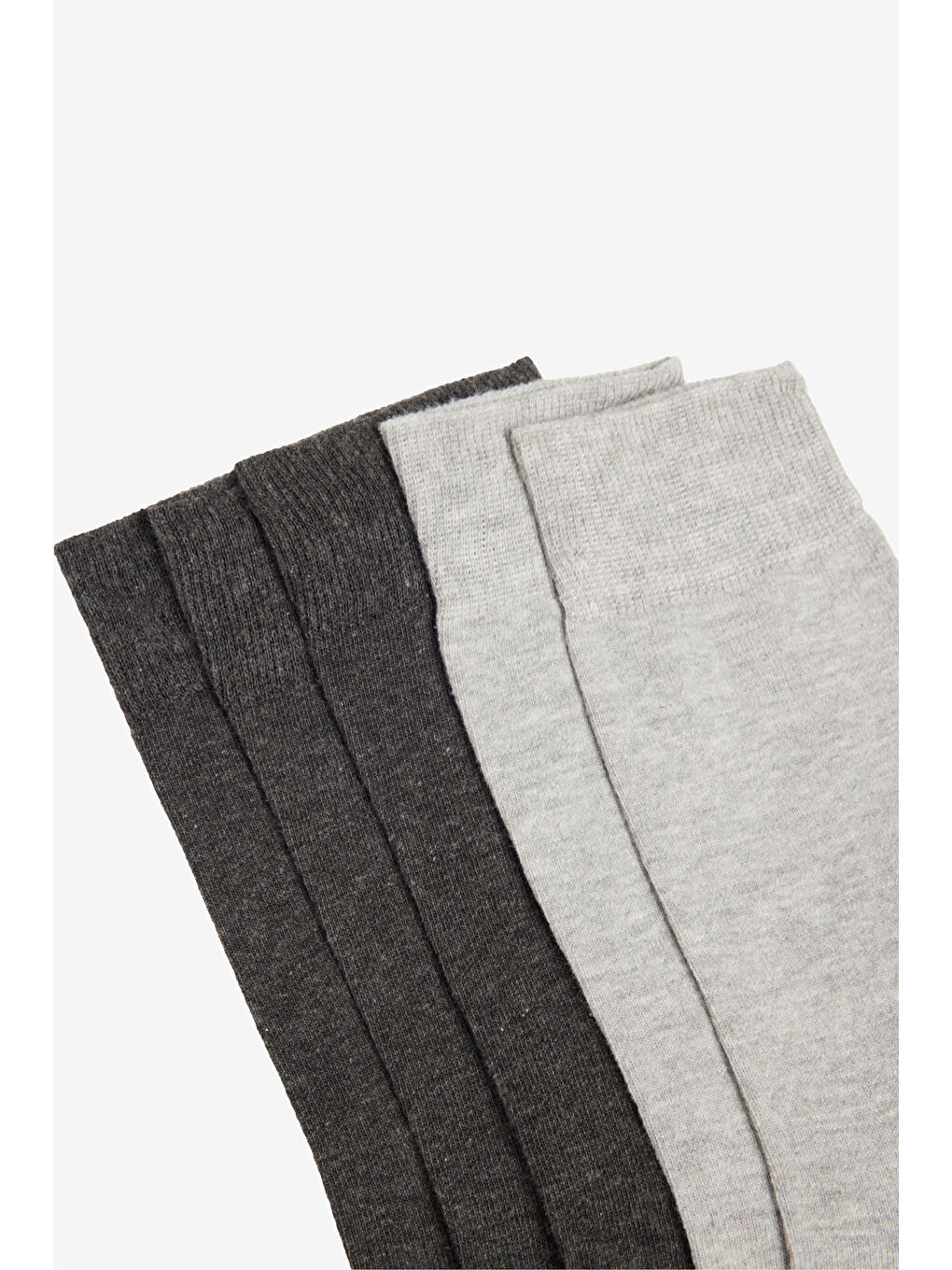 Erkek Gri Pamuklu 5'li Paket Soket Çorap-2