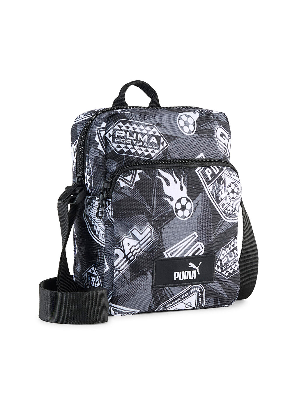 Academy Aop Portable Siyah Çapraz Çanta