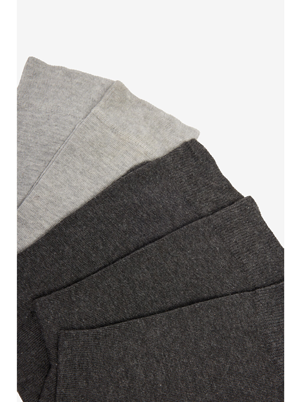 Erkek Gri Pamuklu 5'li Paket Soket Çorap-5