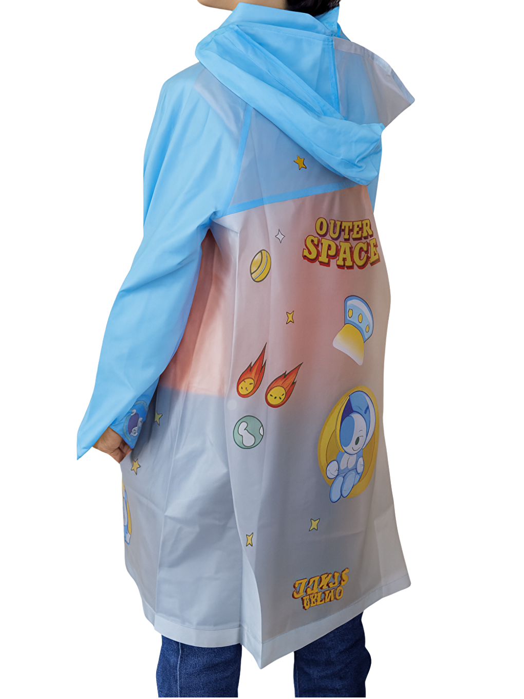 Mavi Kendin Tasarla Erkek Çocuk Yağmurluk-1