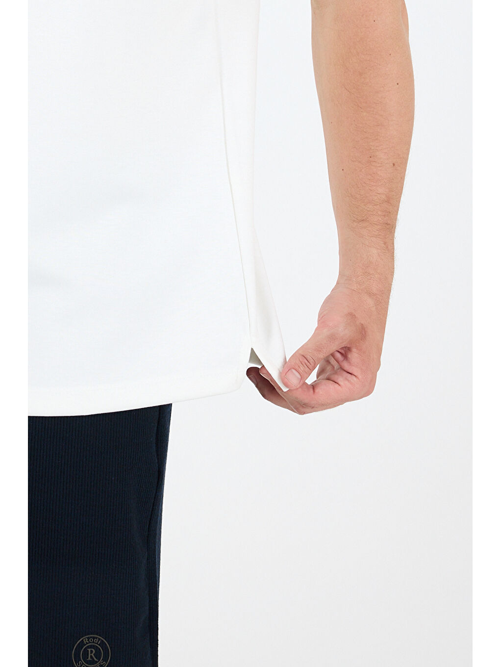 Ekru Oversize Bisiklet Yaka Kısa Kollu Erkek TShirt Salaş Rahat Kalıp Yazlık Erkek Basic Tişört 7840-3