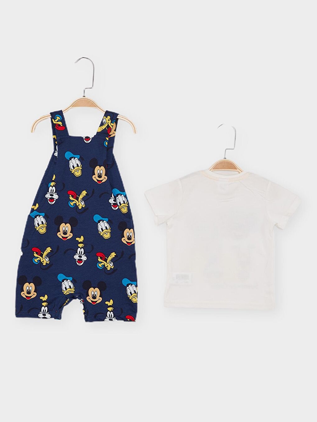 Supermino Lacivert Mickey Mouse Lisanslı Erkek Bebek Salopet 21748 - 1