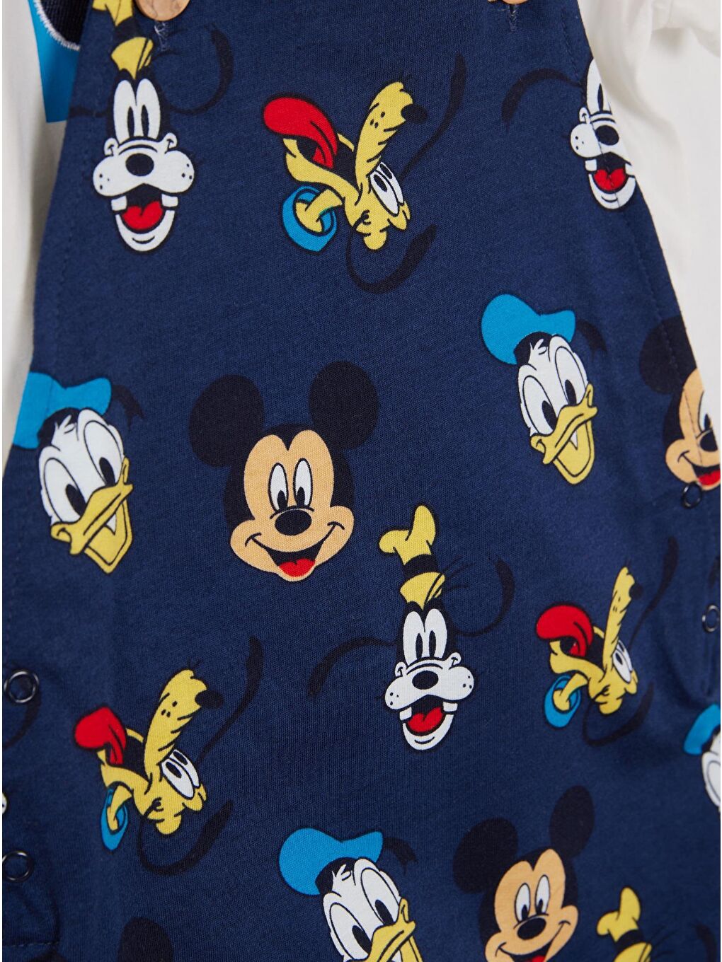 Supermino Lacivert Mickey Mouse Lisanslı Erkek Bebek Salopet 21748 - 3