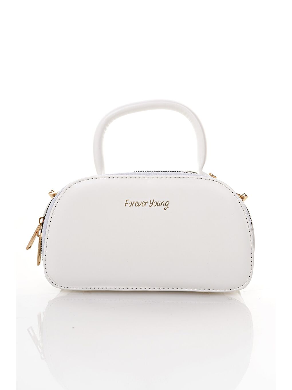 Beyaz ARNELA Kadın Çift Bölmeli El ve Omuz Çantası