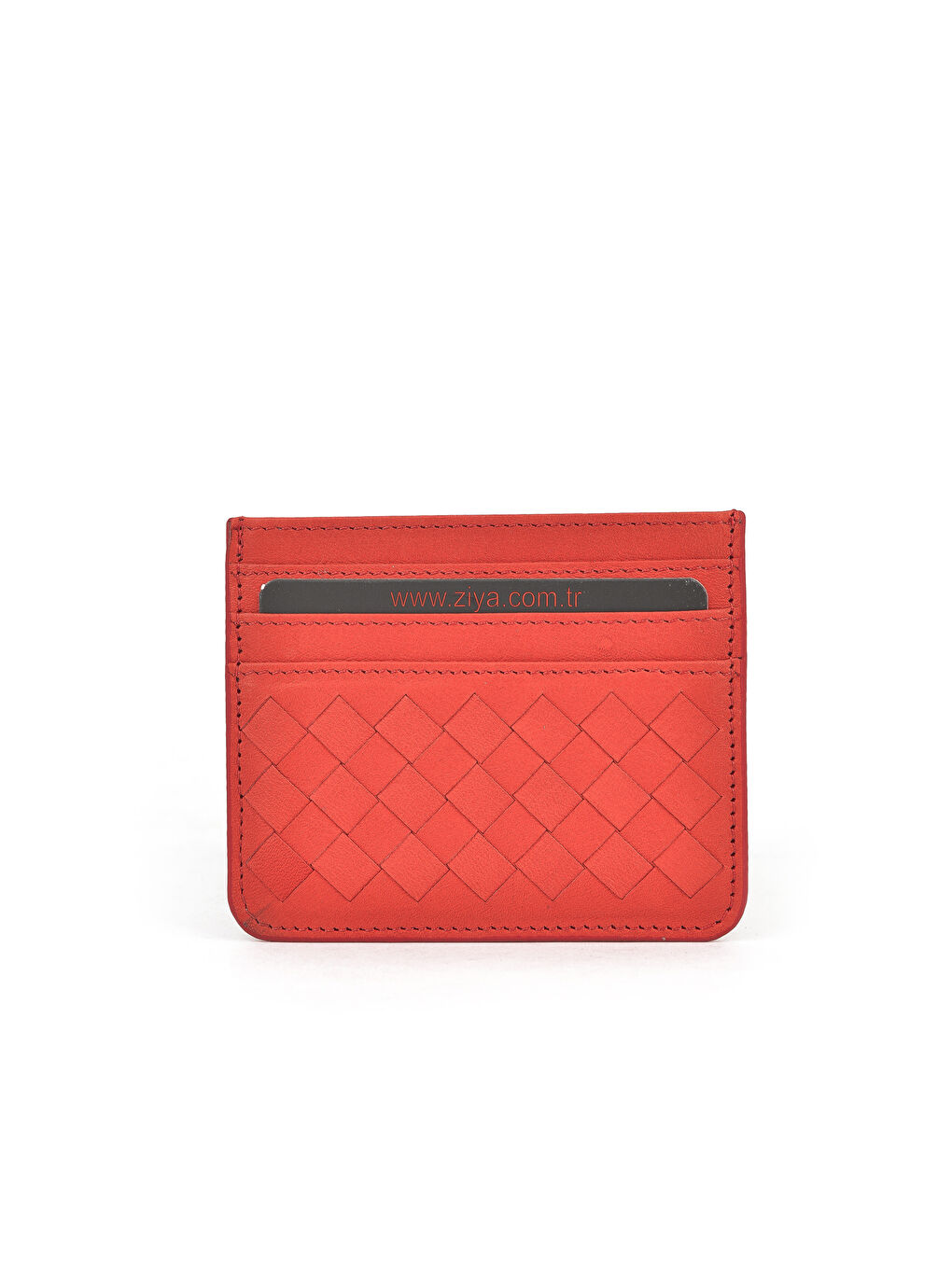 Unisex Hakiki Deri Kartlık 1539852Z06 Kırmızı