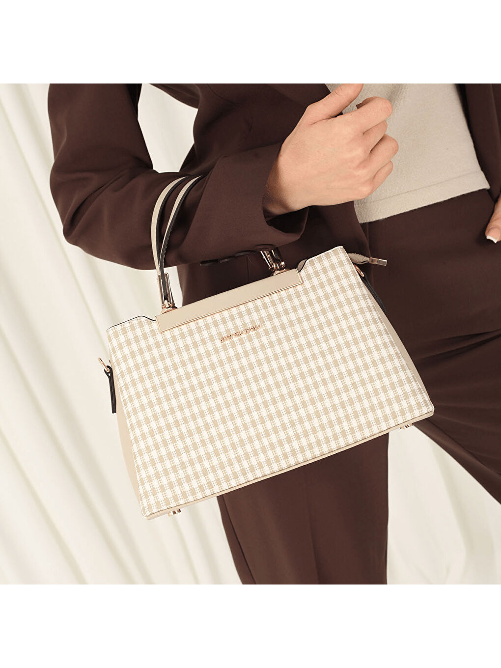 Kadın SP913-M191 SILVER POLO El Çantası Kum Beji-Kum-1