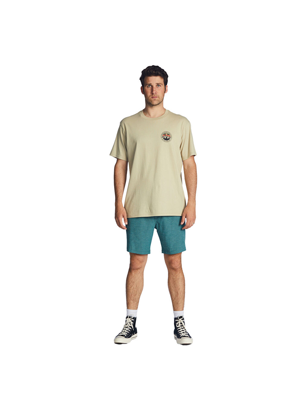 Haki Sun Up Ss Erkek Yeşil Tişört-4