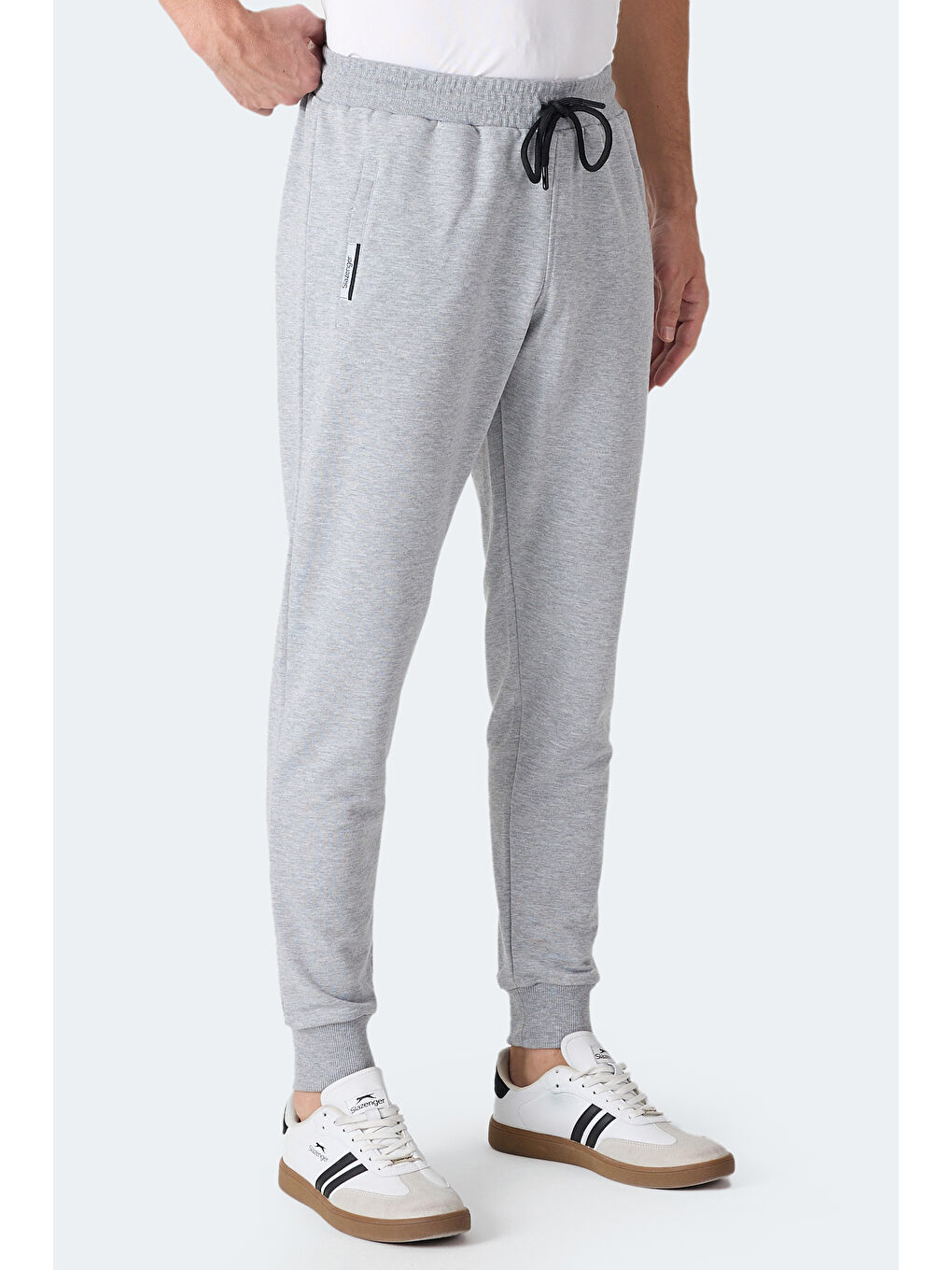 FRENZY Erkek Fermuar Cepli Gri Eşofman Altı-2