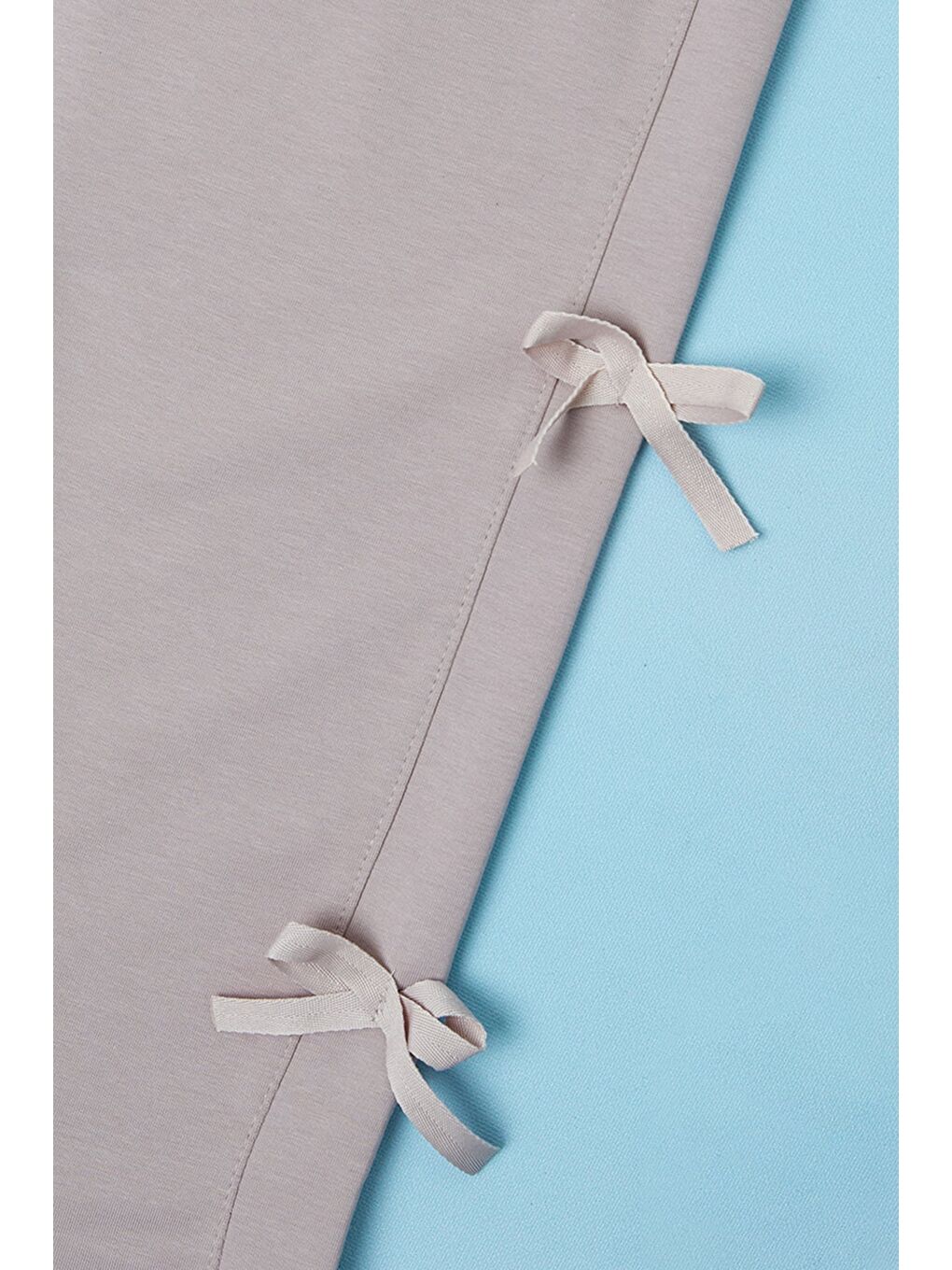 Lila Kurdele Detaylı Kız Çocuk Pantolon-2