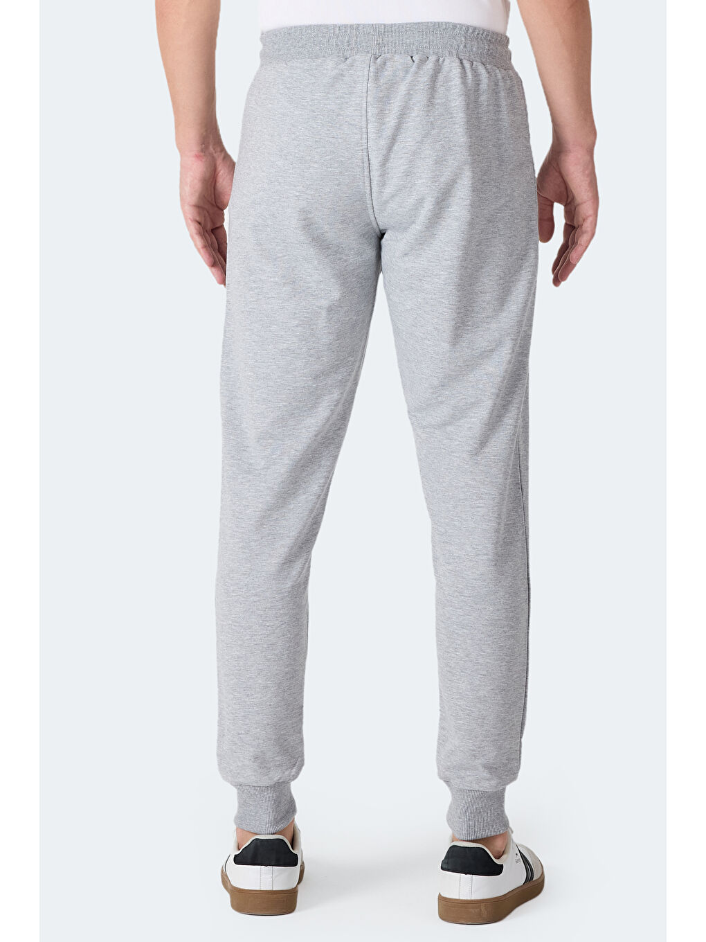 FRENZY Erkek Fermuar Cepli Gri Eşofman Altı-4