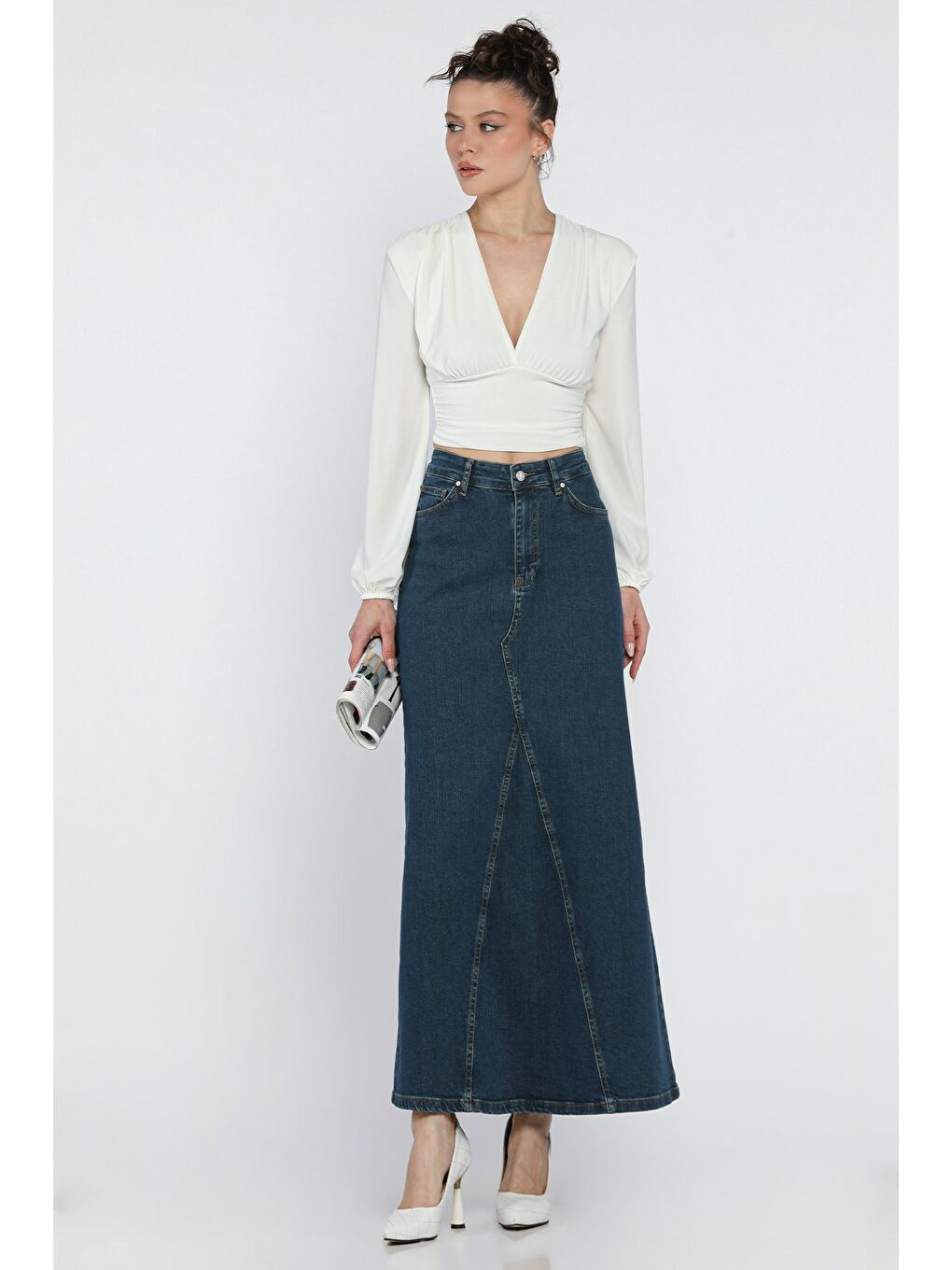 Mavi Kadın Jean Etek