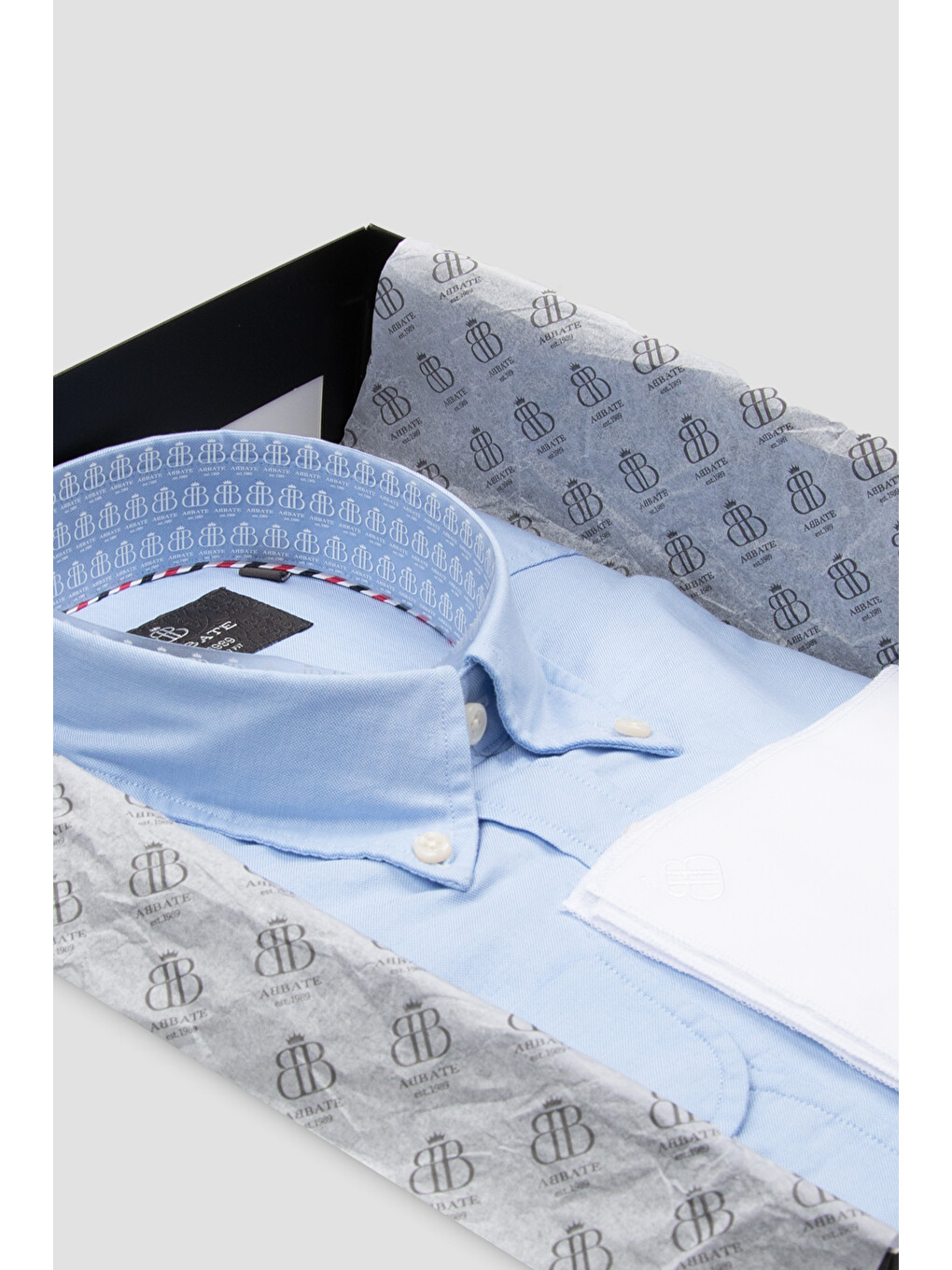 Luca Oxford Stretch Pamuk Karışımlı Comfort Fit Mavi Düğmeli Yaka Erkek Düz Gömlek-1