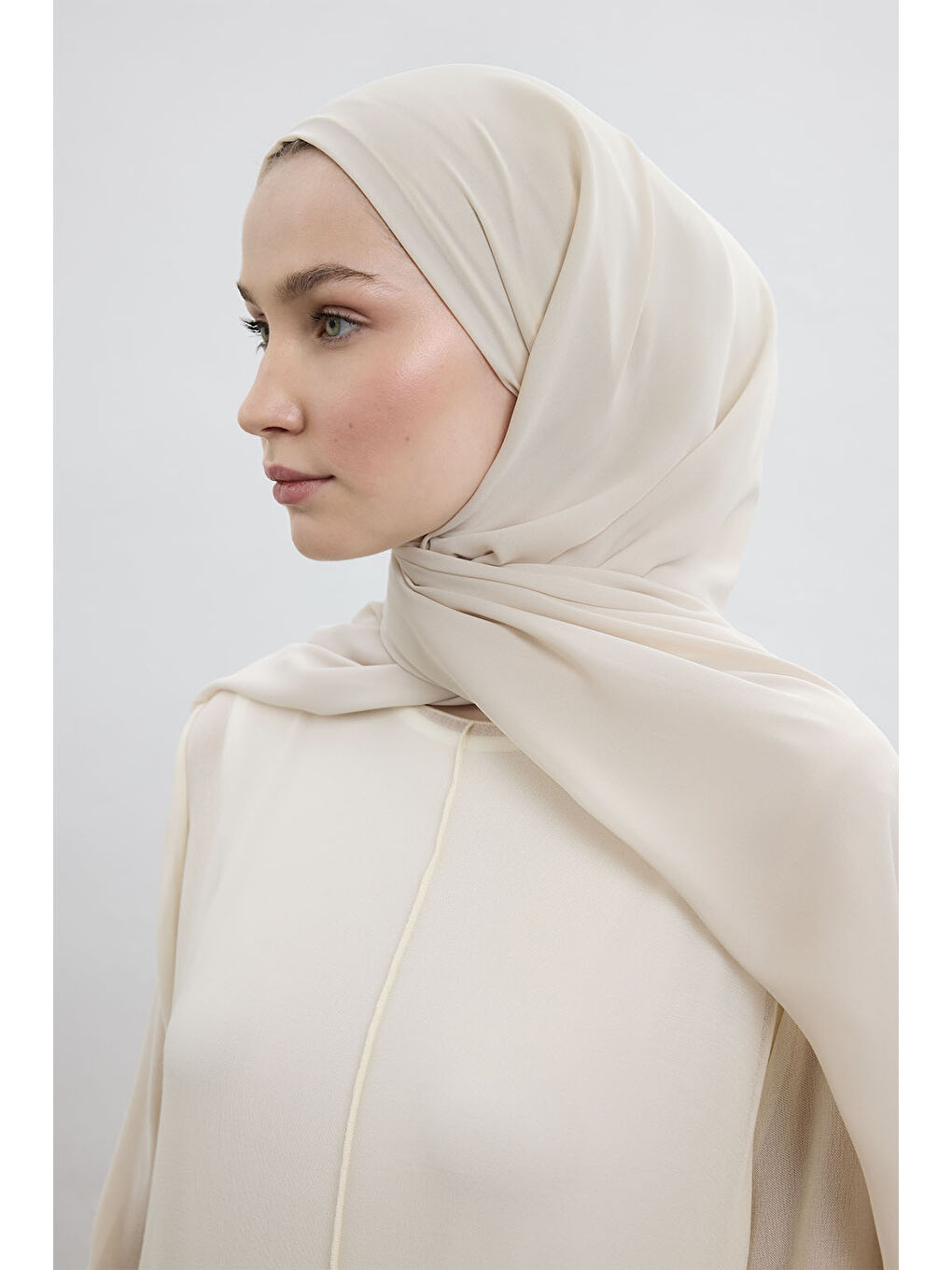 Ekru Comfort Luxe Şal Koyu Krem