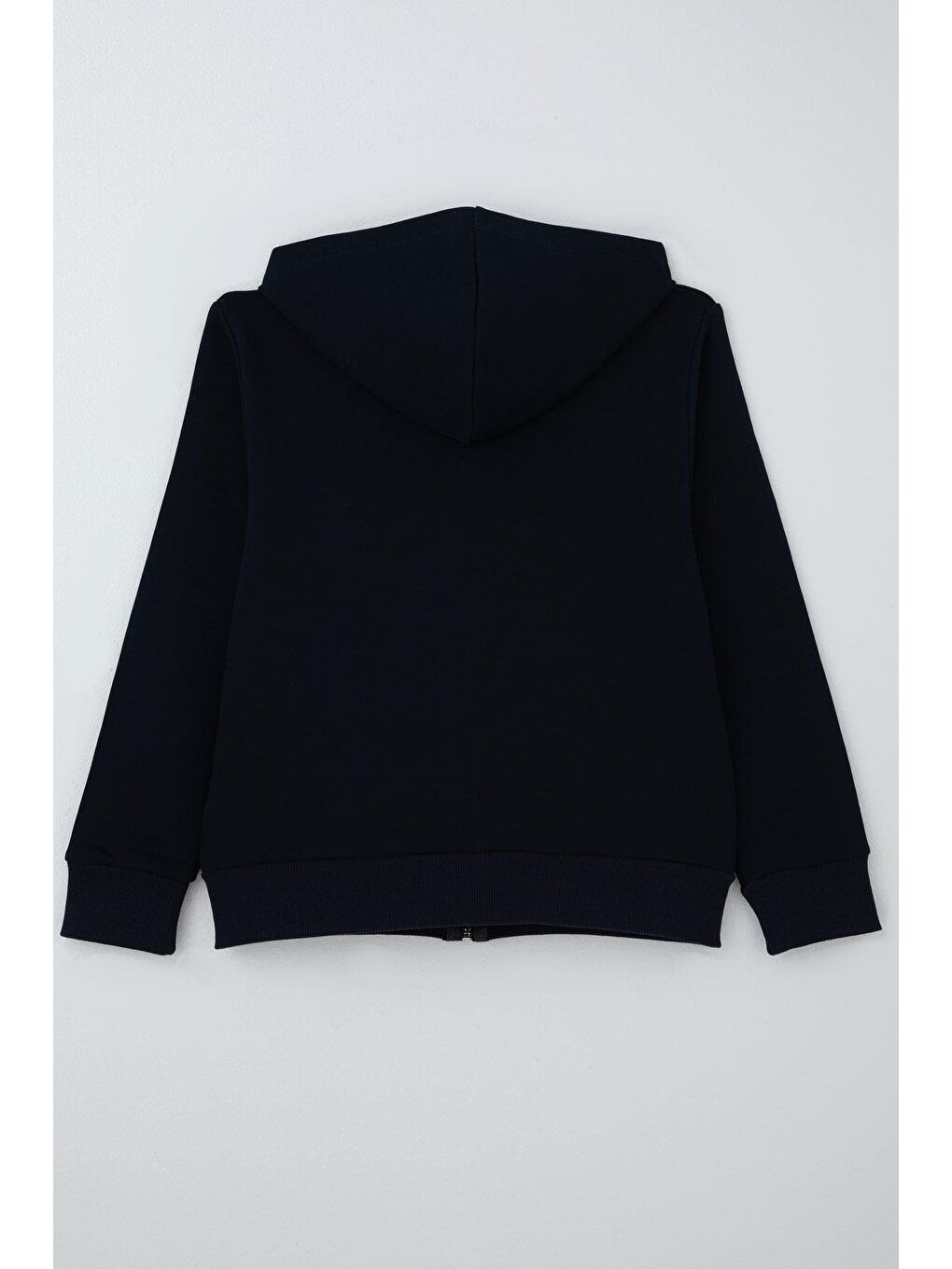 Erkek Çocuk Hırka Basic Kapüşonlu Fermuarlı Lacivert (6-10 Yaş)-3